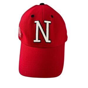 Nebraska Huskers XII College Football Baseball Cap Hat Red White Adjustable